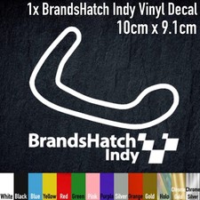 Brands Hatch Indy Track Race Circuit Vinyl Decal Sticker, BSB, HPM002