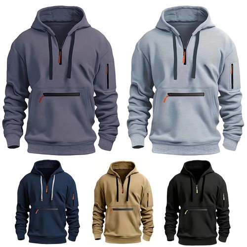 Retro men sweatshirt work half - retro,