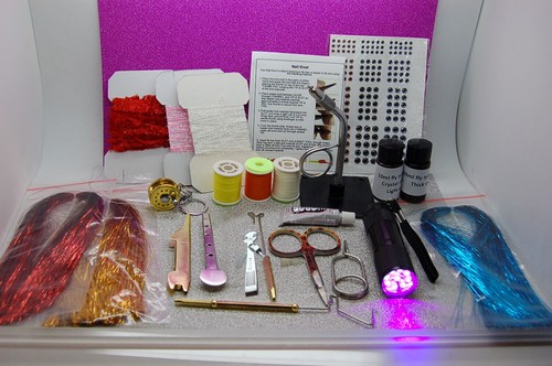 Olax fly tying - tying, glue,uv