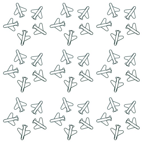 Dark green airplane shaped - dark,