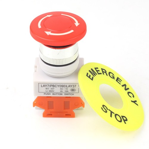 Emergency stop push button - emergency,