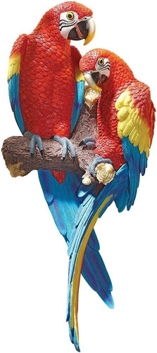 Tropical scarlet macaws wall - macaws,