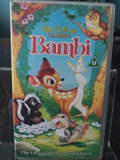 Bambi Walt Disney Classics VHS Video Tape