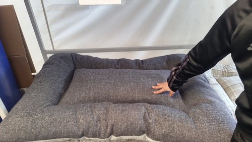 Large stitched dog bed pet - stitched,
