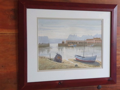 Scarborough harbour frank - by,