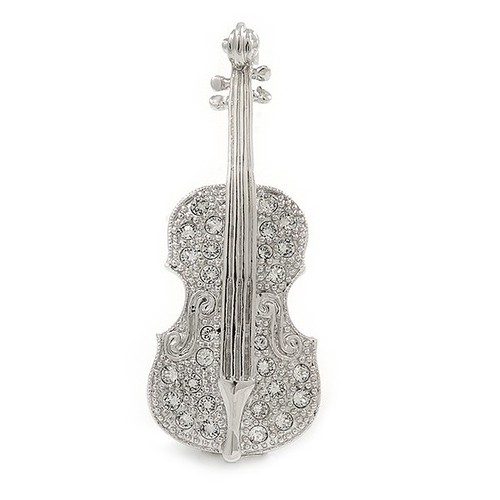 Clear crystal violin - crystal, in
