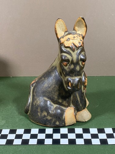 Vintage studio pottery donkey - studio,
