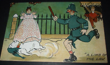 F.S. FRED SPURGIN Police Comic LIMB OF LAW BULLDOG POLICEMAN TRUNCHEON COP HUMOR