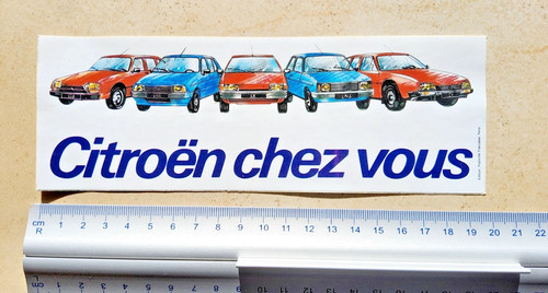 Original old sticker citroen - original,