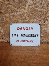 Vintage Danger Lift Machinery