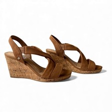 Dune Kami Tan Leather Wedge