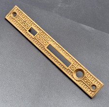Antique Bronze Ornate Mortise Door Lock Repair Part Face Plate Only 7 5/8"