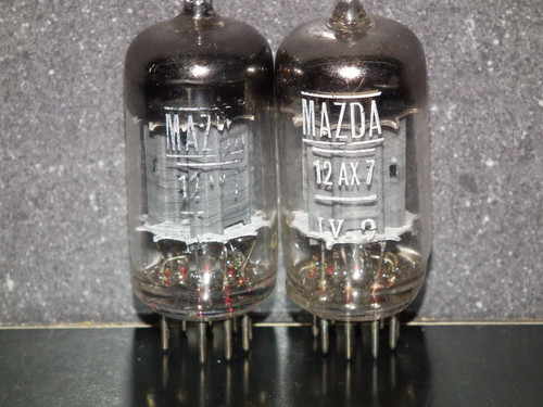 Matched pair 12ax7 - 12ax7, mazda