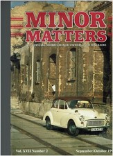 MINOR MATTERS SEPTEMBER/OCTOBER 1995 - MORRIS MINOR OWNERS CLUB RACING SPECIAL