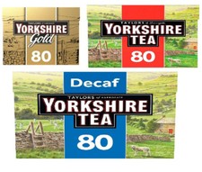 Taylors of Harrogate Yorkshire Tea Bags 80 Tea Bags 250g