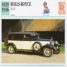 1929-1936 ROLLS ROYCE 20/25