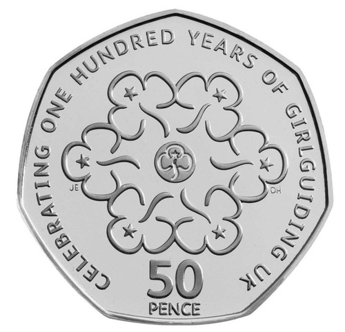 50p coin celebrating 100 - coin:,