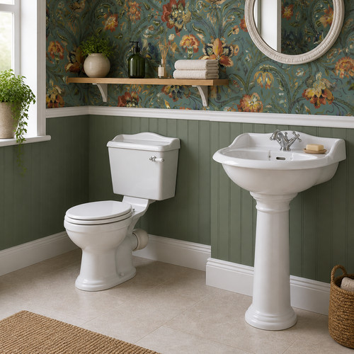 Traditional toilet cistern 1 - toilet,