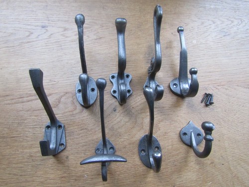 Rustic iron coat - , hook