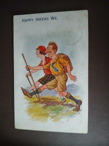 Vintage postcard humour - vintage,