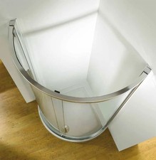 Kudos Original Silver Centre Access Curved Sliding Enclosure 810mm X 1850mm