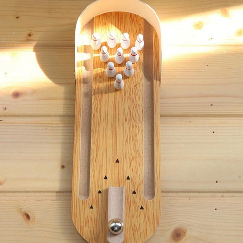 Wooden bowling game - bowling,