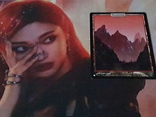 Mtg Mountain Unhinged Full Art land The List Card