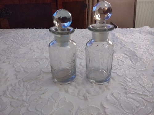 Pair perfume bottles empty - of,