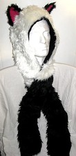 DELUXE FAKE FUR FURRY BLACK