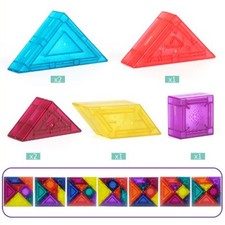 .3D Magnetic Tangram Building