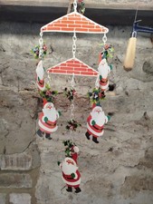 Vintage Santa & Holly Blow