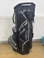 2023 Sun Mountain H2NO Lite Golf Cart Bag, Black, 14-Way, Rainhood, Strap, 2.8kg