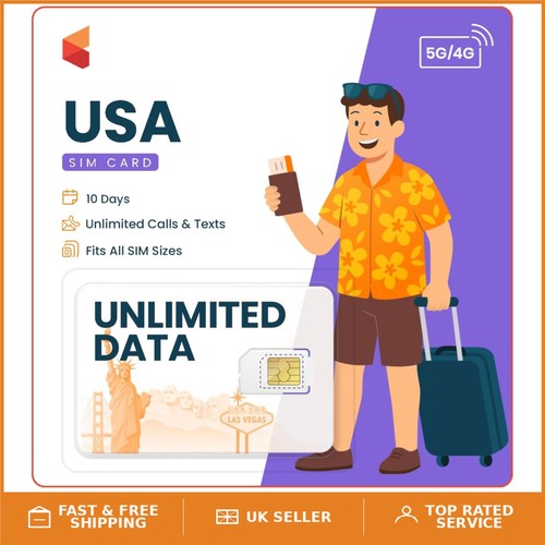 Unlimited travel sim - unlimited, 5g/4g
