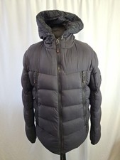 Zavetti Puffer Padded Hooded Jacket Coat Outdoor Active Black Medium A2923