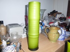 Collectors  green heavy glass