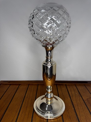 Cut crystal globe - cut, candle