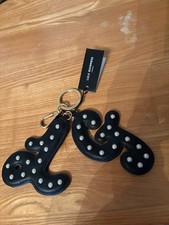 Lulu Guinness Key Ring Black -