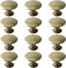 Antique Brass Drawer Knobs, 12