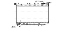 AVA Coolant Radiator DN2174