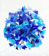 Stained glass offcuts suitable for mosaics.  700g