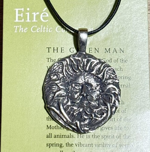 Celtic green man pendant pagan - celtic,