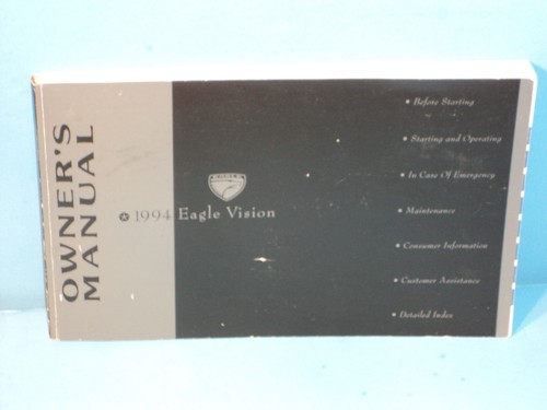 1994 eagle vision owners - eagle,