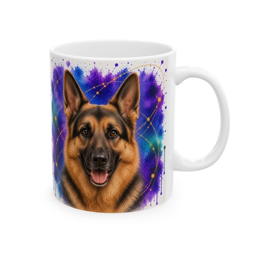 Watercolor german shepherd - watercolor,