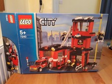 LEGO City 7240 Fire Station Building Kit Complete Set with Box