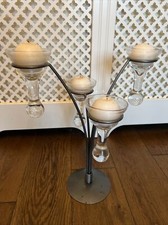 Candelabra With 4 Glass Holders John Lewis Large Size 