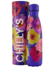 Chilly`s Maxi Poppy Floral Edition Stainless Steel Thermal Bottle 500ml