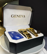 Geneva Watch His and Hers Gold