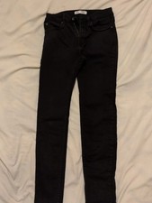Zara Mens Slim Black Jeans UK Size Small 98%cotton Good Used Condition