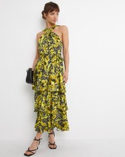 Joanna Hope Satin Tiered Maxi