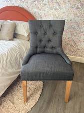 Upholstered button back dining chair - Cotswold Company Primrose - single